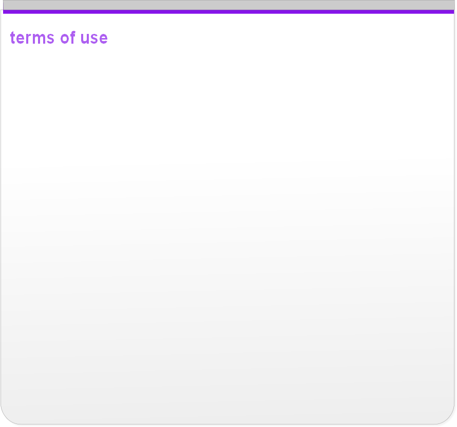 terms of use